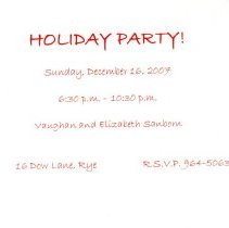 Bavicchi Ephemera Collection, November - December, 2007.